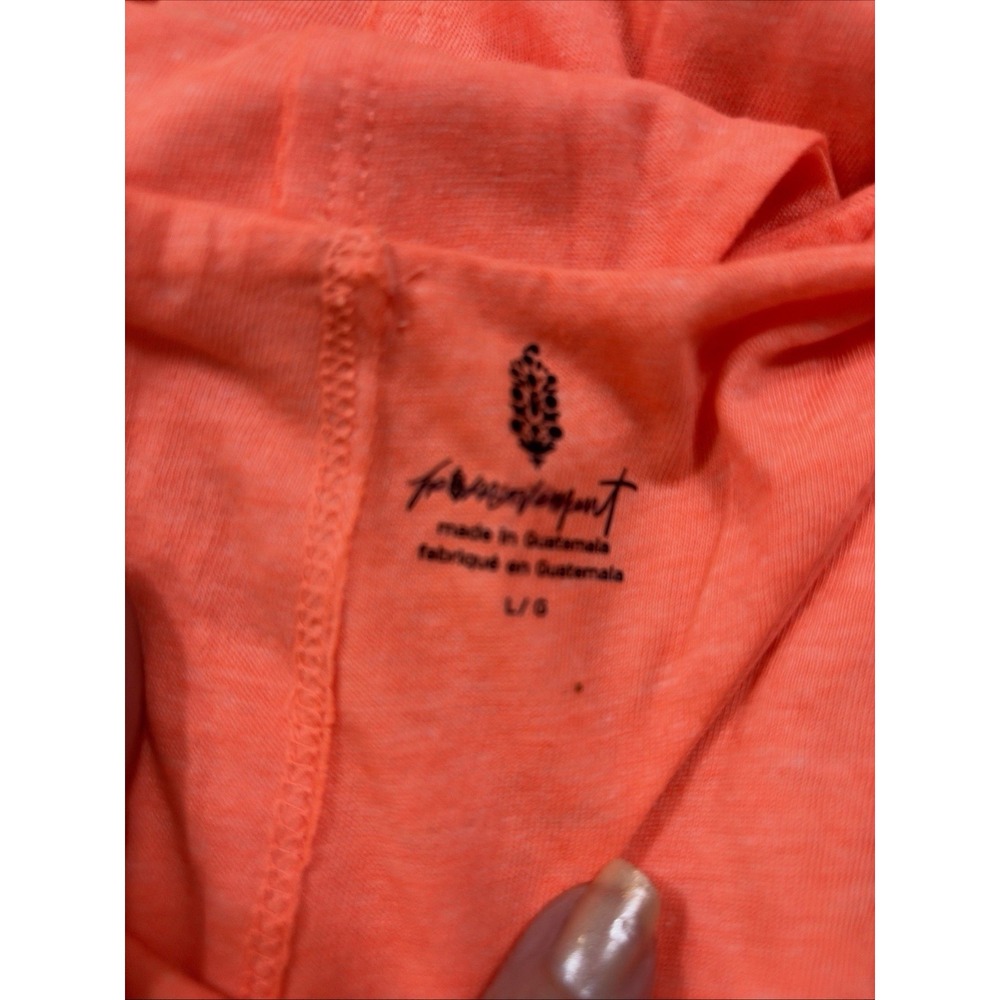 Free People / FP Movement Exhale Tank Racerback Neon Orange Large New Peach - Picture 8 of 8